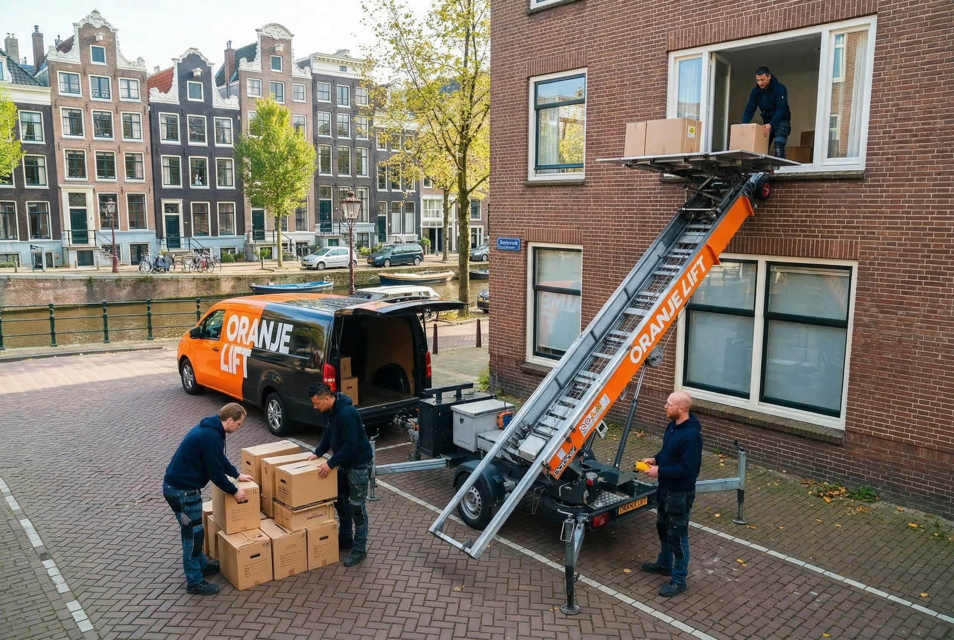 Verhuislift bij appartement Groningen